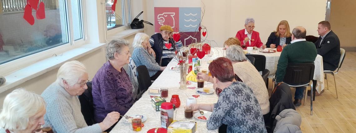 Spotkanie Walentynkowe w Klubie Seniora