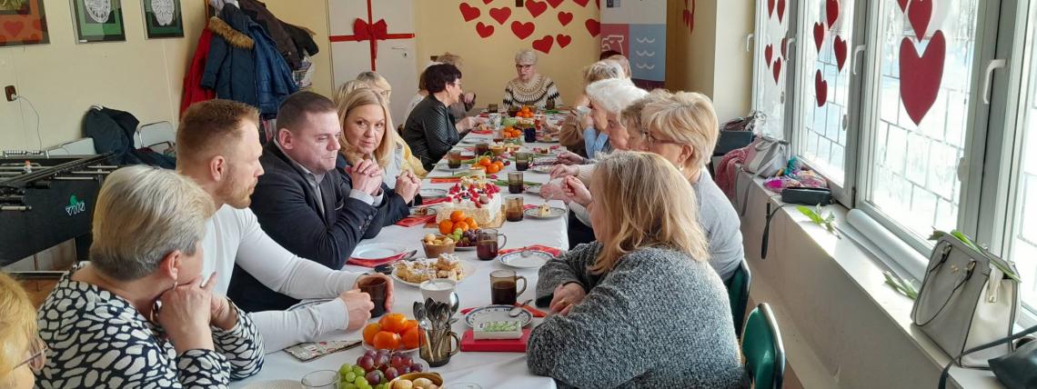 Spotkanie Walentynkowe w Klubie Seniora